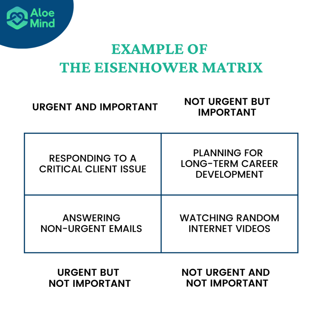 Aloe Mind_Eisenhower Matrix Example